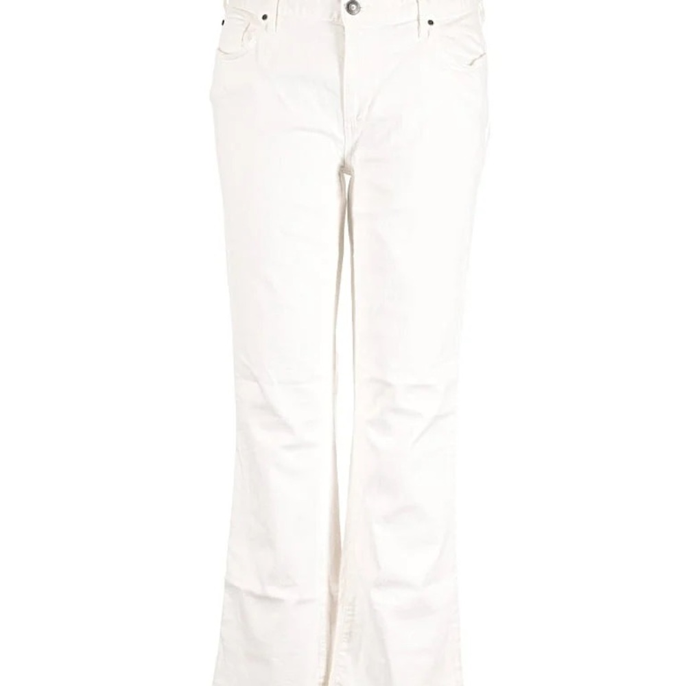 Eddie Bauer Plus Size Women's Curvy Boot Cut White Jeans